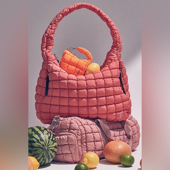 NWT FP Movement Quilted Carryall Bag ~Coral~ - Picture 5 of 5